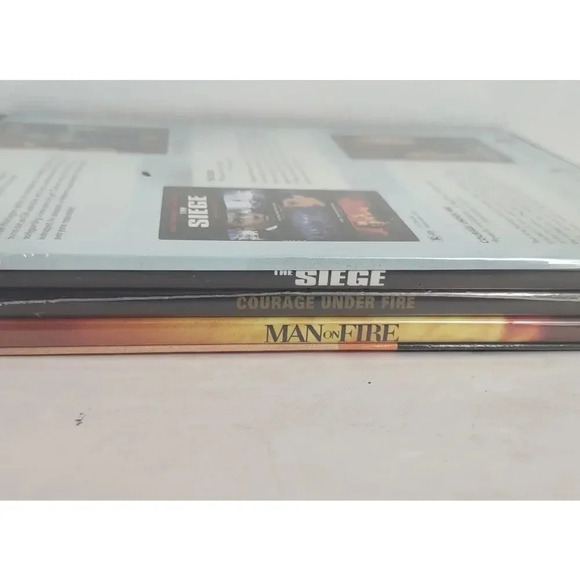 Denzel Washington Triple Feature 3 Movie Combo DVD Box Set Sealed - Picture 3 of 3